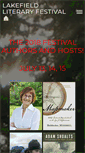 Mobile Screenshot of lakefieldliteraryfestival.com